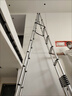 正优（UPERFECT） 伸缩梯多功能梯子家用工程铝合金折叠人字梯升降升缩直梯小楼梯 免安装+一体防滑】人字梯5.1米 实拍图