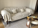 京东京造超耐沙发巾沙发盖布全包沙发套罩沙发坐垫盖毯 米色180*380cm 实拍图