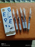 得力（deli）S01学生速干按动中性笔 双球珠ST笔头 0.5mm学生中性笔刷题笔考试笔 双核芯黑色5支/盒SA427 实拍图