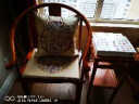 华幔盛庭新中式红木坐垫防滑餐椅垫子家用凳子垫防滑茶椅垫圈椅太师椅座垫 吉祥 高精密咖啡 支持定制（请咨询） 实拍图