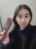 紫韵梳香大号整料黄桃木梳子女士男士养生经络按摩梳细齿赛檀木梳子M-12 实拍图