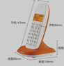 摩托罗拉（Motorola）数字无绳电话机 无线座机 子母机 单机 办公家用 来电显示 三方通话 C1001XC(橙色) 实拍图