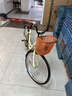 EG7自行车成人女士轻便单车通勤上班变速普通亲子复古男式 【基础款】单速-黄 26英寸【适合:155-175cm】 实拍图