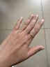 钛钢不掉色满天星磨砂戒指女轻奢高级感网红情侣对戒时尚百搭饰品 金色磨砂戒指2mm 美号7号 实拍图