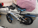 凤凰（Phoenix）儿童自行车山地车男女学生脚踏车6-15岁童车 霸道 白蓝色 18寸 实拍图