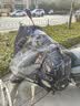 【京东物流】电动车挡风被斗篷式挡风被防水保暖摩托电瓶车三轮车防风罩挡风衣冬季加绒加厚加大 黑底-钱兔似锦 实拍图
