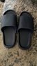 洁丽雅拖鞋男夏浴室洗澡防滑家居室内EVA大码男士凉拖鞋居家用夏季防臭 深蓝色 【升级款】 43-44 【标准码】 实拍图