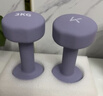 Keep哑铃女士男士健身家用彩色浸塑环保手铃亚铃全身塑形紫灰色3kg*2 实拍图