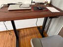 华菲丽【政府补贴】实木电动升降桌电脑桌台式电竞桌书桌办公可升降桌子 单电机实木胡桃色 100*60【免费送装】 实拍图