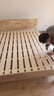 意米之恋橡胶木实木床大板床1.8m*2m床+15cm椰棕床垫包安装 DBA-10 (套装) 实拍图