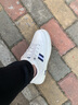 回力男鞋小白鞋冬季板鞋男士百搭款休闲轻便运动纯白色简约平底鞋子男 白灰 40 实拍图