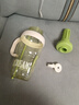 【京东物流】水杯冰霸吸管杯高颜值学生茶水分离大容量杯子 肚肚杯1个-浅绿色 实拍图