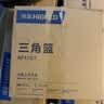 悍高（HIGOLD）卫浴挂件套装浴室挂件浴巾架枪灰铝合金毛巾架置物架 枪灰色-三角篮（1件） 实拍图