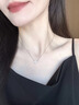 蔓笙999纯银四叶草项链女2026爆款小众设计锁骨链女生日情人节礼物 999银四叶花朵项链【精美礼盒】 实拍图