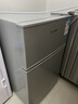 HYUNDAI（韩国现代）小冰箱迷你小型家用冷藏冷冻宿舍出租房办公室双开门二门电冰箱节能省电 58L银【日销过百+租房必备】 实拍图