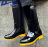 回力雨鞋男高筒户外雨天防水防滑胶鞋耐磨钓鱼洗车雨靴套鞋827黑高41 实拍图