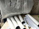 粘毛器滚筒长杆大号加长日用滚刷地板粘灰尘滚轮吸头发黏沾毛神器 24cm可伸缩长杆粘毛器+5卷纸专享 实拍图