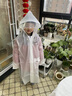 牧萌（moremerry）儿童雨衣男童女童学生全身防水上学带书包位雨披 淘气熊 XL 实拍图