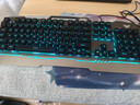 狼蛛（AULA）真机械手感键盘鼠标套装有线背光键盘电竞游戏专用笔记本台式电脑办公键鼠耳机三件套 金属灰【冰蓝光】键鼠套装 实拍图