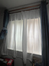 铭聚布艺幻影纱帘 透光不透人客厅阳台挂钩白色窗纱 1.5宽*2.0高1片 实拍图