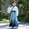 小淘孩儿童汉服男童国学服春季唐装表演服明治武侠风中式女童 广袖飞鱼服 130 晒单实拍图