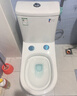 松鲸 卫浴家用马桶坐便器大冲力超漩虹吸式静音连体座便器小户型马桶 热卖款【管道施釉】300坑距 实拍图