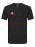 阿迪达斯（adidas）T恤男夏季运动透气轻薄宽松棉短袖  【棉质】黑/金 3XL 实拍图