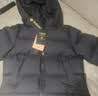 巴布豆（BOBDOG）95绒儿童羽绒服新款男童女童A类抗菌防风面料中长款连帽保暖外套 黑色 【A类面料 贴身可穿】95绒 100 【约身高80-90cm 体重26斤】 实拍图