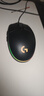 罗技（G）G102第二代游戏鼠标 RGB流光灯效鼠标 轻量化  游戏级8000DPI传感器 黑色 200-8000DPI 实拍图