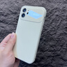 古雷斯适用苹果12手机壳 iphone12保护套镜头全包肤感液态硅胶超薄防摔简约男女款 古董白 实拍图