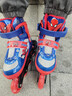迪士尼（Disney）轮滑鞋儿童溜冰鞋男女童滑冰鞋初学可调直排蜘蛛侠旱冰鞋送礼物 实拍图