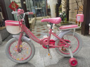永久儿童自行车3-8岁小孩脚踏单车宝宝中大童女孩公主款童车 升级-白胎折叠】小猫粉+护具礼包 16寸 实拍图