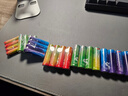 京东京造5号7号电池40节彩虹混合装 五号七号碱性超性能环保无铅汞 适用血压计/指纹锁/遥控器/儿童玩具 实拍图