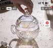乐唯诗（LOVWISH）宇航员星球玻璃杯少女可爱家用喝水杯子高颜值牛奶杯带盖勺咖啡杯 星球杯｜幻境彩｜320ml1只 实拍图