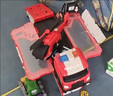 奥智嘉儿童玩具男孩3-6岁声光消防车轨道变形弹射卡车合金汽车生日礼物 实拍图