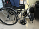 鱼跃(yuwell)轮椅车H051折叠老人轻便旅行手推车钢管免充气胎代步车 实拍图