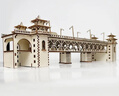 大眼小娃长江大桥立体拼图木质3D模型建筑积木拼装儿童手工玩具6生日礼物 实拍图