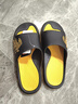 回力运动拖鞋男浴室内户外不易滑厚底凉拖鞋HL39391黑黄色41-42码 实拍图