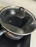 三禾无涂层不粘炒锅炒菜锅钛合金钛钛锅32cm天穹黑配钢铲LC32S1 实拍图