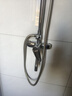 四季沐歌精铜龙头淋浴花洒套装枪灰增压花洒喷头全套手持花洒浴室淋浴器 【电镀款】精铜主体+雨幕顶喷5023 实拍图
