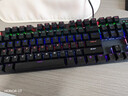 蝰蛇 KM600 机械键盘鼠标套装电竞青轴台式机网吧电脑办公笔记本USB有线通用发光游戏外设绝地求生 KM600 黑色 青轴 【键鼠套装】 实拍图