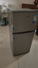 美的（Midea）112L两门小冰箱灰色双温小冰箱迷你家用宿舍租房灵活摆放节能低音深冷速冻 BCD-112CM 实拍图