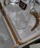 青苹果二两白酒分酒器套装家用小号量酒器玻璃酒杯红酒醒酒器带刻度6只 金箔金山10壶10杯+金麋鹿架 100ml 实拍图