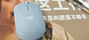 罗技（Logitech）M221 轻音鼠标 无线鼠标 办公鼠标 对称鼠标 带无线微型接收器 雾霭蓝 实拍图