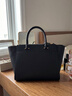 BALLIN意大利奢侈品黑色翅膀包高级真皮皮质通勤包大容量单肩手提包送礼 黑色 实拍图