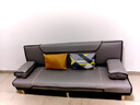 品上凯迪斯 现代简约多功能沙发床两用可折叠沙发床客厅沙发小户型懒人沙发 科技布炫彩【暗-灰】 【炫彩海绵款】1.8米长2扶手2腰枕 实拍图