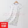 2025新款女童睡裙夏季儿童莫代尔卡通睡衣a类宝宝休闲连体家居服 兰精莫代尔-奶茶女孩 120 实拍图