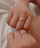 唯一（Winy）银戒指情侣一对女士情侣对戒男士求婚戒指生日礼物送女朋友老婆 实拍图