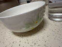 华光泡面碗汤碗碟盘 筷勺 盘碟碗厨具套件 中式骨瓷家用餐具 白玉兰 6英寸平盘 实拍图