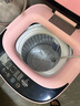小鸭小黄鸭系列婴儿洗衣机烘干一体迷你高温煮洗全自动洗衣机宝宝儿童专用小型儿童带烘干 4.5KG粉【蓝光升级+10大程序】终生维修 波轮 【全自动洗脱一体】 实拍图